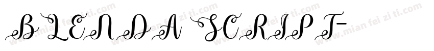 BLENDA SCRIPT字体转换